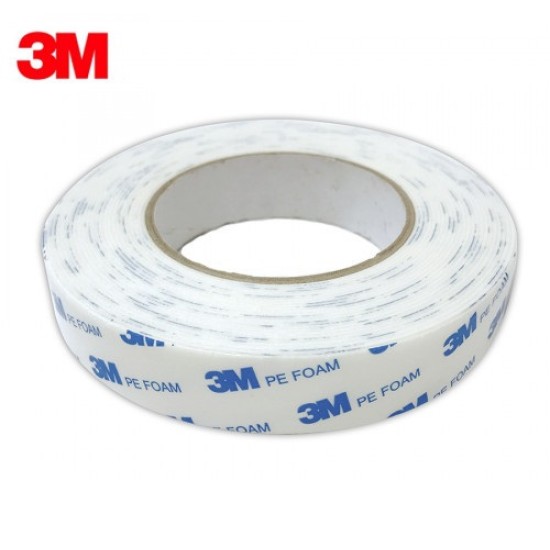 24mm x 10mtrs 3M Double Sided Tape (PE DS Foam) 1600TG 