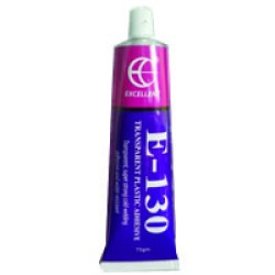 TRANSPARENT PLASTIC ADHESIVE , 75G, 1box X 10 tube