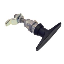 82.5mm width Black Die Cast Zinc Locking Handle, T-Handle, body thread 22mm X Total length 64mm