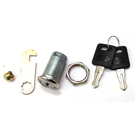 LOCK SET FOR LOCAKER WITHOUT U CLIP , THREAD LENGTH 30MM