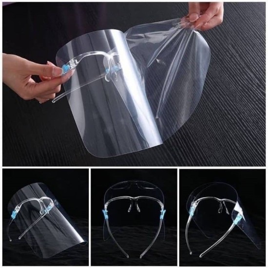 Plastic Face Shield 195mm Height X 245mm Width Length X Visor Lens Thickness 0.25mm