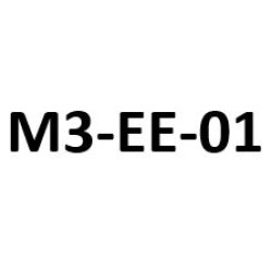 Engraving words, filled in color (white) on plastic surface ,Words: M3-EE-01 to M3-EE-11