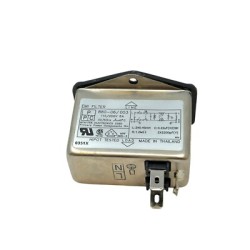880-06/003 Power Entry Module Dual Fuse Holder EMI Filter, 115/250VAC 6A