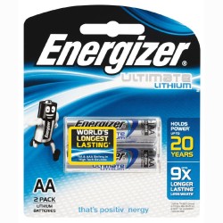 Energizer AA Ultimate lithium battery (2pcs/pkt) 