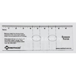 EYEWASH COMPLIANCE TESTER GAUGE, TRANSPARENT ACRYLIC ,5pcs/pkt