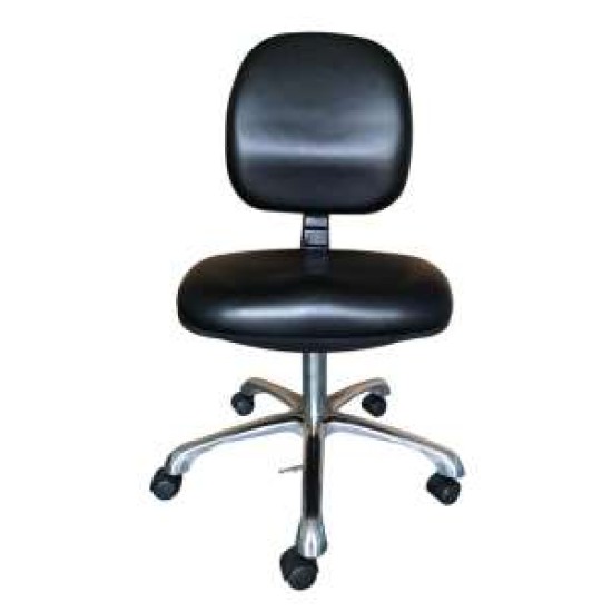 ESD Chair # 1000 with Foot Ring and High Gaslift ,Back Rest , Black