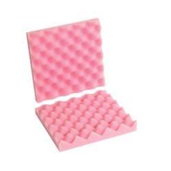 50" x 70" x 1" X  4pcs, - Anti-static PU foam pink, convoluted foam ,Density= 1.2 pcf 