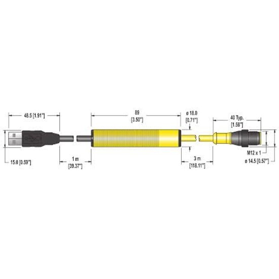 USB TORS485 CONVERTER YELLOW