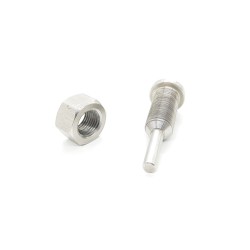 GSZ 11-90 PERL ,SUS Straight Grinder Pin Holder ,Pin 5.5mm X thread 1/2" X 20g left With Nut