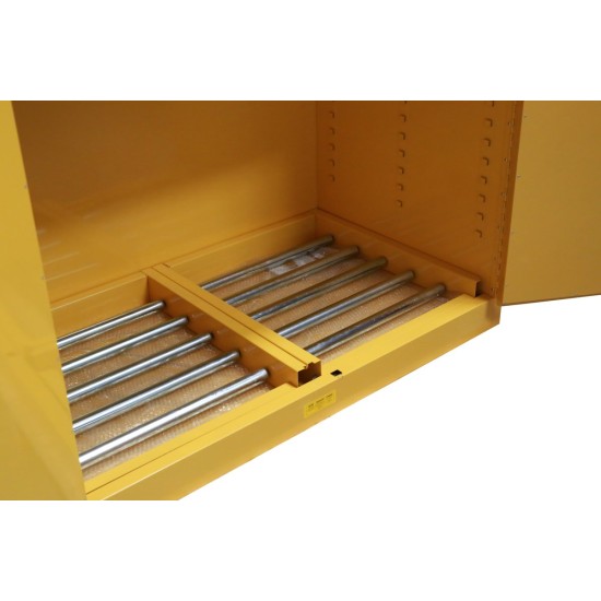 110gal ,Yellow Safety Can Storage Cabinets ,65" X 59" X 34" ,Manual Door