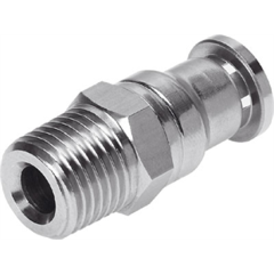 STEEL M4 CONNECTOR, STRAIGHT , MALE 1/8 BSPT