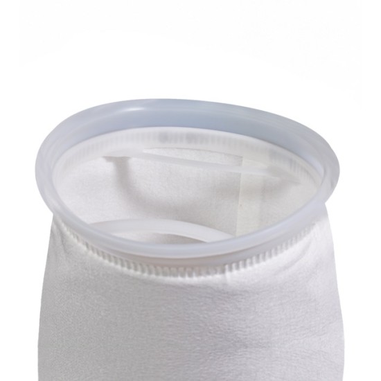 Filterhub liquid filter bag, model: PE25S5-PEPL-D, material: Polyester needle felt, 25 micron, size: 6" Dia x 22" (L), polyloc ring ,50pcs/box