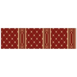WTM-QT, red color, Wilton Mosque carpet − size 4ft(W) x 13ft (L) c/w edging , 3pcs/bag
