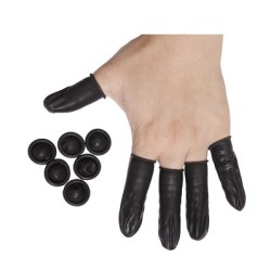 Conductive finger cot −black −size: M , 0.1mm Thickness , 1400pcs/pkt , 20pkt/ctn 