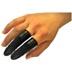 Conductive finger cot −black −size: M , 0.1mm Thickness , 1400pcs/pkt , 20pkt/ctn 