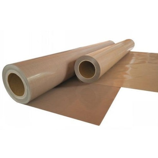 PLATERN, BROWN ,LAMINATION SHEET CLOTH COATED WITH PTFE 0.33MM X 2150MM X 5520MM