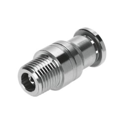 High- alloyed stainless steels ,Straight Threaded Adaptor, 132330, Male Thread 1/8’’ x Tubing OD 6mm 