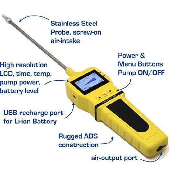 FORENSICS DETECTORS, OXYGEN O2 DETECTOR + PUMP