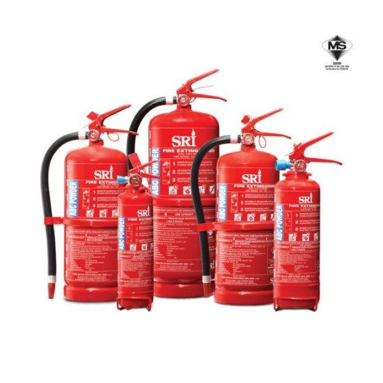 Fire extinguisher ABC dry powder, 2kg c/w fire certificate (1 year) 