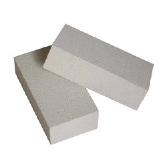 Firebrick Insulation , High Temperature, 65mm(2-1/2") Thick x 114mm(4-1/2") Wide x230mm(9") Long ,1300°C(2300°F)