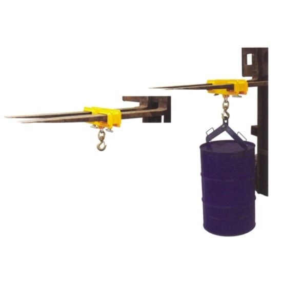 Double Fork, Single Swivel Hook Steel Forklift Lifting Hook with 2500kg/5500lb. Load Capacity