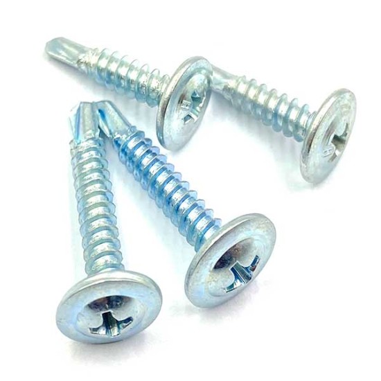 DRILLING SCREW,FLANGE WAFER HEAD PAN, 4 x 13MM, 200PCS