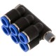 153250, QSLV6-1/2-12 ,12mm OD tubing X 6pcs X male thread 1/2"BSPT