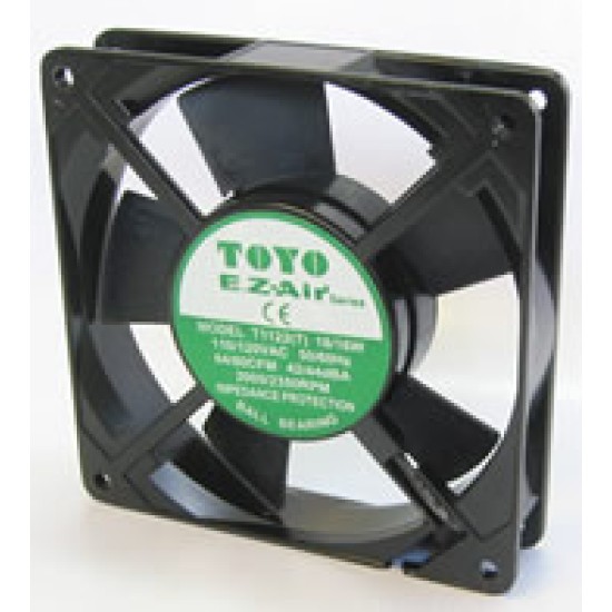 Toyo , TM080S1S-14W-A240D, 240v, 64/80CFM, 0.12/0.11A, 18/16W, 42/44dBA , 119mm X 25.5mm 