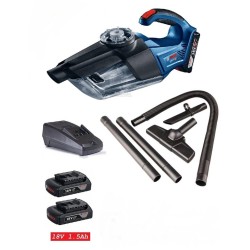 Cordless Vacuum Cleaner GAS 18V-1 Professional ,18V 2.0Ah battery x 2pcs + AL 1860CV charger  x  1 unit Cordless Vacuum Cleaner GAS 18V-1 Professional ,18V 2.0Ah battery x 2pcs + AL 1860CV charger  x  1 unit