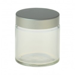 1200ml , Glass Container c/w Silver Cap 