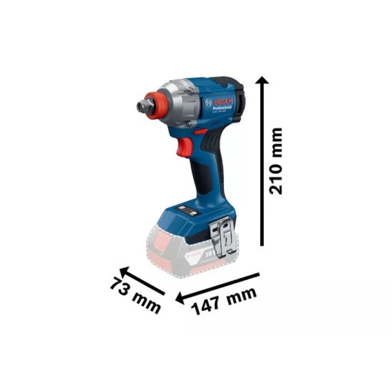 1/2"DR,18V X 285NM , IMPACT WRENCH SET (06019N21L2), c/w 1pc charger & 2pcs battery 2.0AH