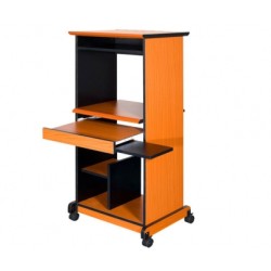 L600mm X D480mm X H1285mm , NV, - Colour Beech ,Personal C Computer Table 