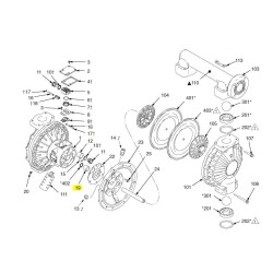 Husky 2150 diaphragm pump part kits , 19, 188609 ,Bearing, shaft acetal ,2pcs/set