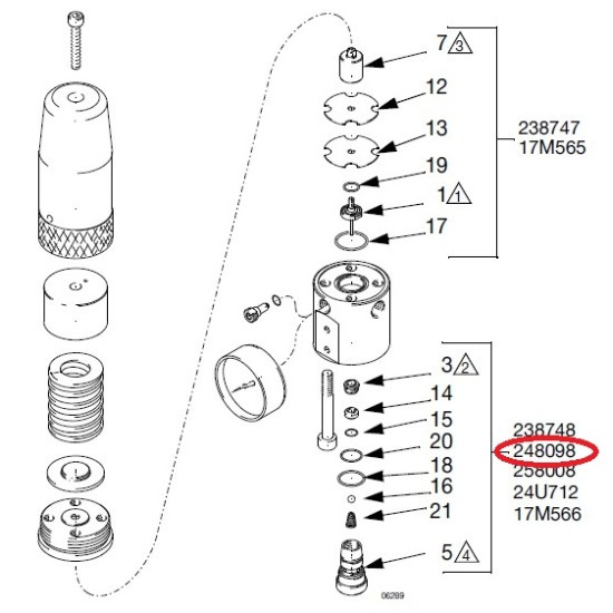 248-098, Cartridge repair kit 