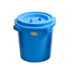 Twin Dolphin,Blue, 6 gallon Dustbin ,37.5cm Height X 39cm Diameter