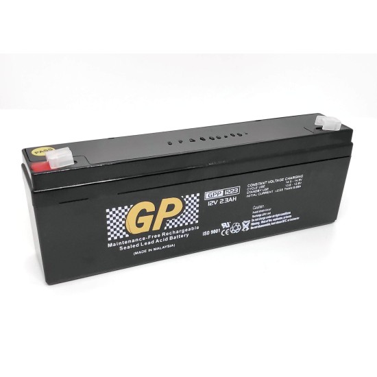 GPP1223, 12V 2.3AH Sealed Lead Acid Rechargeable Battery 