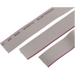 10W grey ribbon cable, 1 mtr 