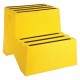 Yellow Plastic Step Ladder , 2 step ,Loading 500lb, Total Height 19.5inch  