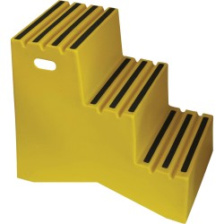 25unit per lot ,Yellow Plastic Step Ladder , 3 step ,Loading 500lb, Total Height 29.5inch  