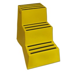 Yellow Plastic Step Ladder , 3 step ,Loading 500lb, Total Height 29.5inch  