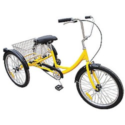 Transport Cart ,24" X 3 wheel ,2500 Single speed Coaster Brake trike with industrial Tryke Rims, tires and rear unit.