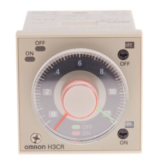 Omron H3CR-F8N AC24-48/DC12-48 OMI ,TIMER with PF083AE Base ,Timer Relay, 8-Pin Connector, DPDT, 12 â†’ 48 V dc, 24 â†’ 48 V ac 