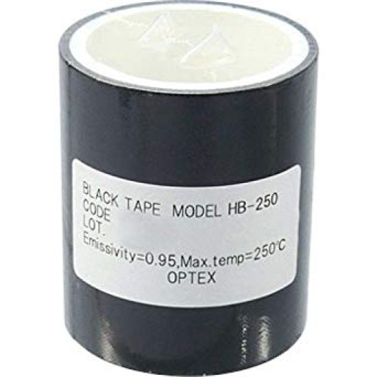 60mm X 2000mm Optex Black Tape