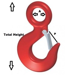 WLL5T ,Total Height 255mm (+/-), Eye A: 50mm , 5 TON ,P:52mm