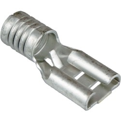 Cable Lug, Heat Resistant, Female  Standard Straight  ,Tab Width: 0.250"  ,Cable 2.5mmID , 480°C , 100pcspkt