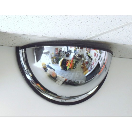 800mm, Half Dome Convex Mirror , Acrylic With Rubber Slip