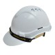 White ,Sirim ,Helmet c/w Plastic Slide-Lock 