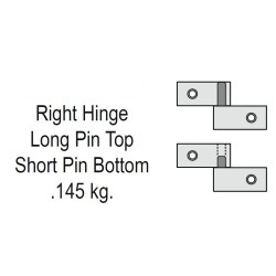 CENTRA SEP DOOR HINGER, ALUMINIUM PROFIL 38MM X 42.3MM X 2PC X PIN (10SET/BOX)