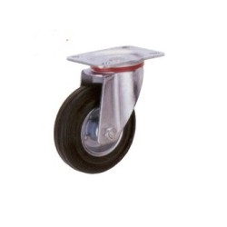 4" SWIVEL CASTOR C/W BLACK RUBBER WHEEL ,GAS CYLINDER TROLLEY