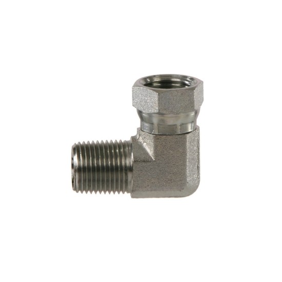  0404 hydraulic elbow connector 1/4" Male Thread  X 1/4" Swivel Female Socket